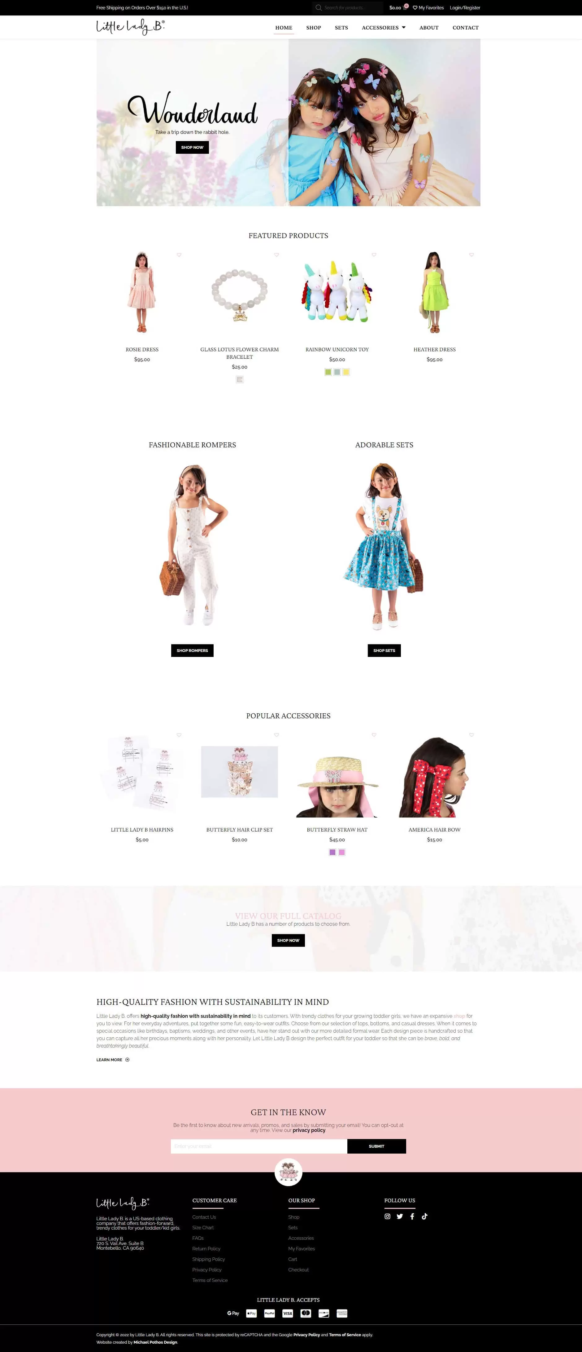 E-Commerce Clothing Company Website