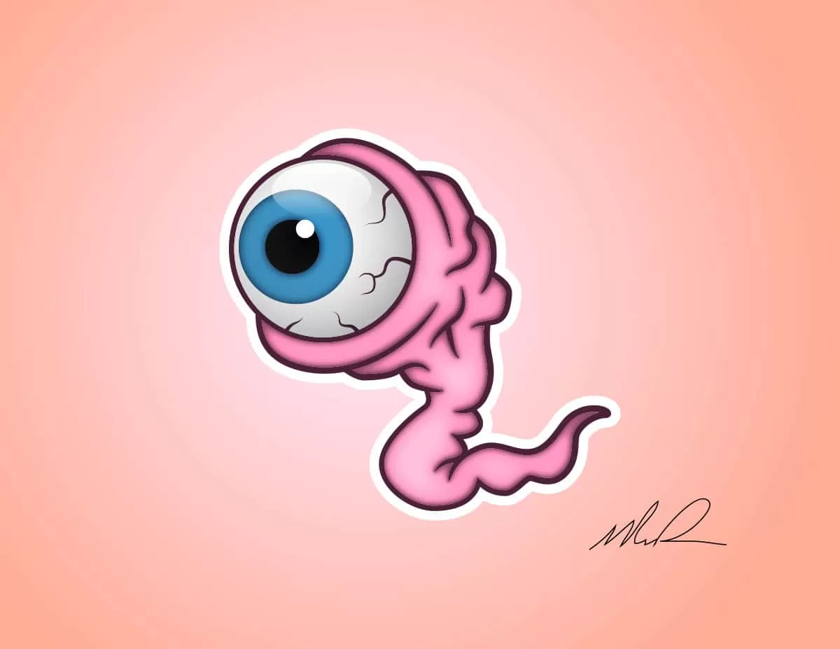 Eyeball Character Illustration