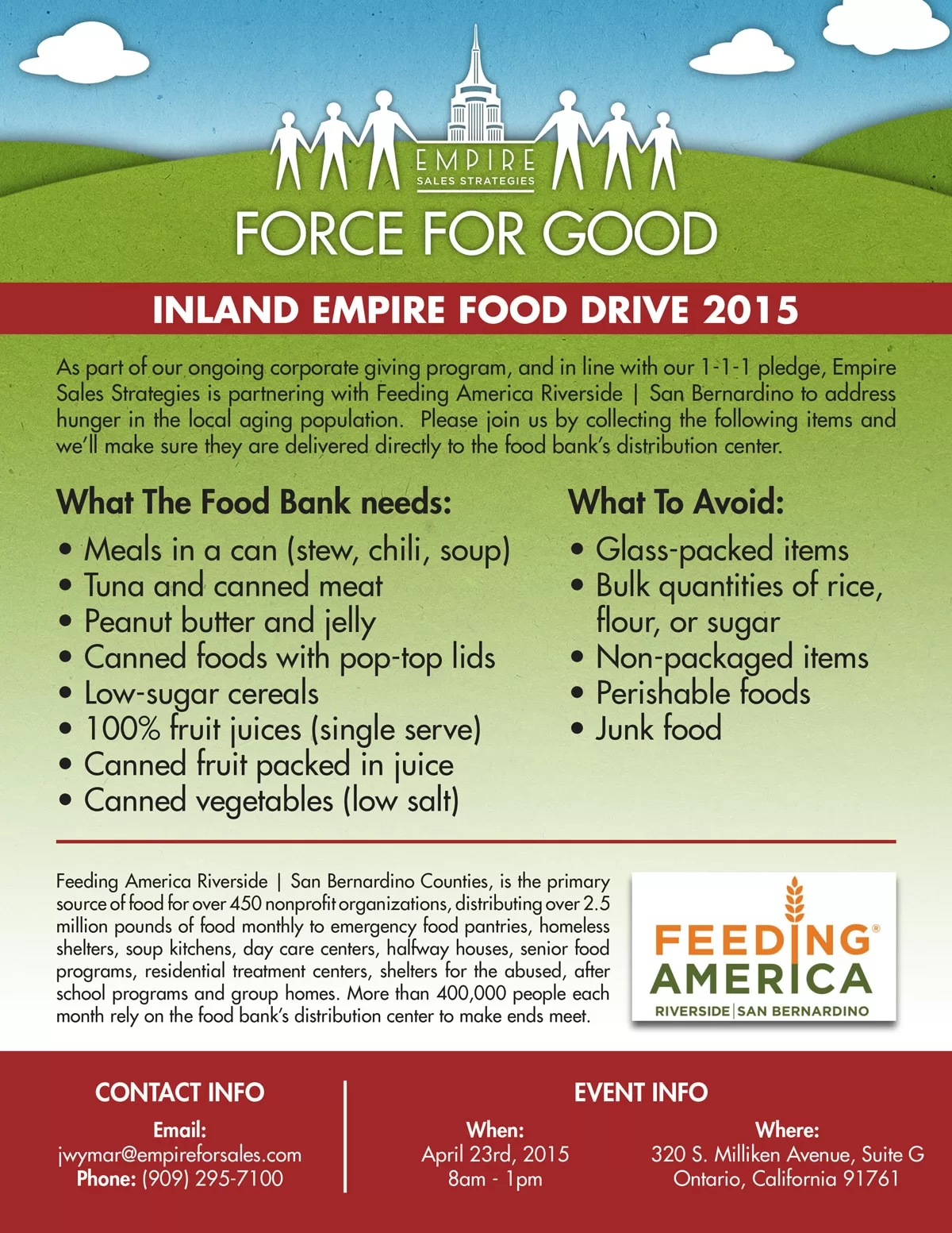 Interactive Marketing Company Donation Flyer